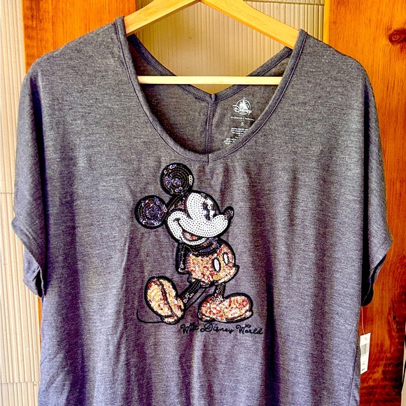 Walt Disney Parks Sparkle Mickey Mouse T shirt - Picture 1 of 9